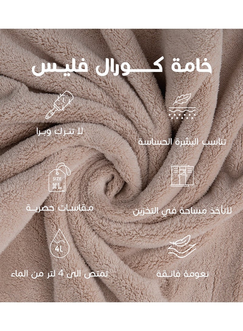 ريف روب استحمام انيق بيج من ريفي - Image 5