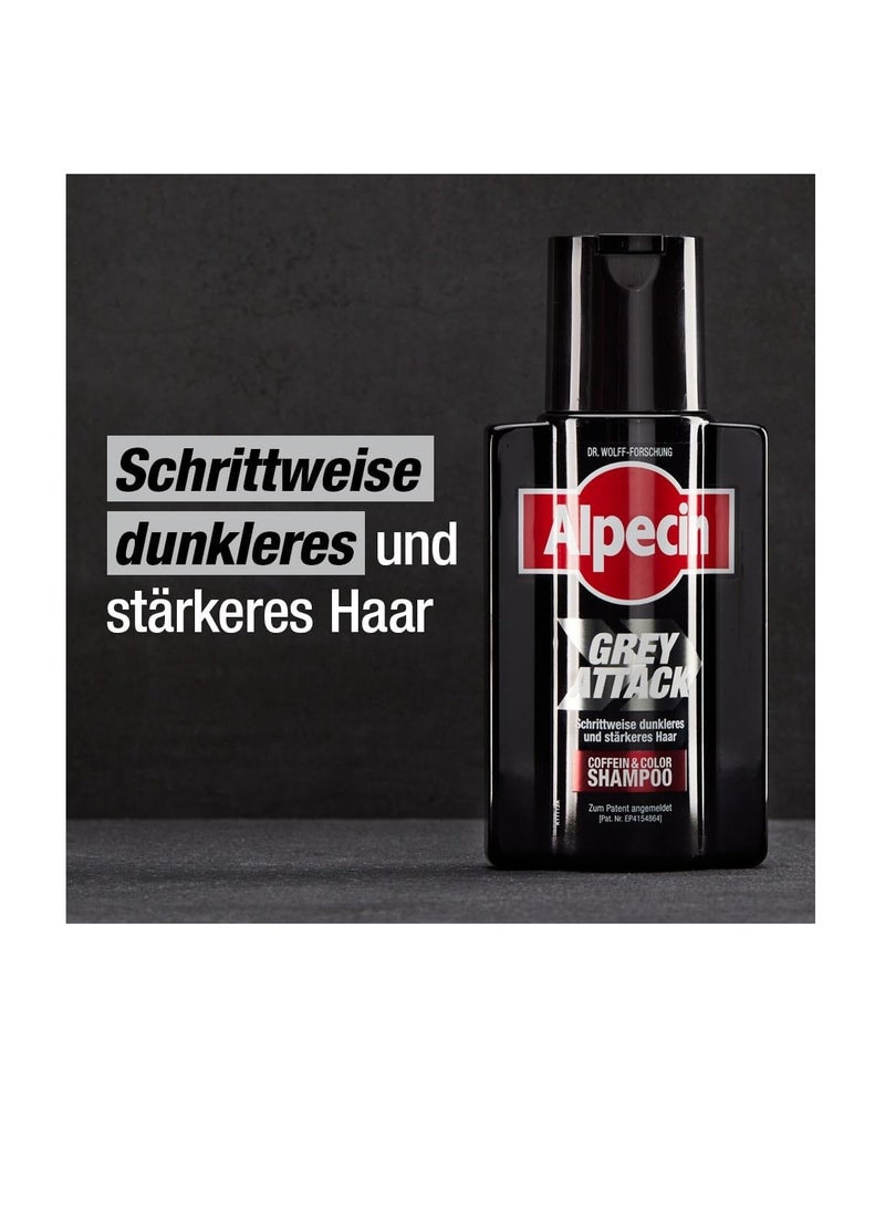 Alpecin Alpecin Grey Attack Caffeine & Colour Shampoo for Men 2x 200ml - Image 3