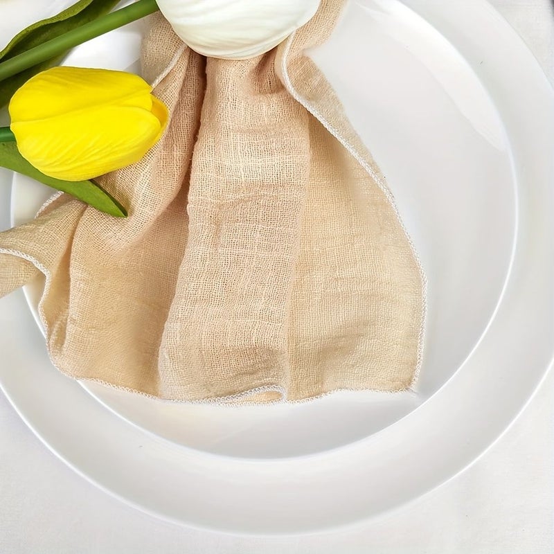 12Pcs Soft Polyester Square Napkins 32x32cm 12.6x12.6 Inch Black Solid Color Woven Table Linens for Wedding Decor Christmas Holiday Kitchen Tea Towels Formal Dining Accessory Rustic Table Decor Durable Table Linens - Image 5