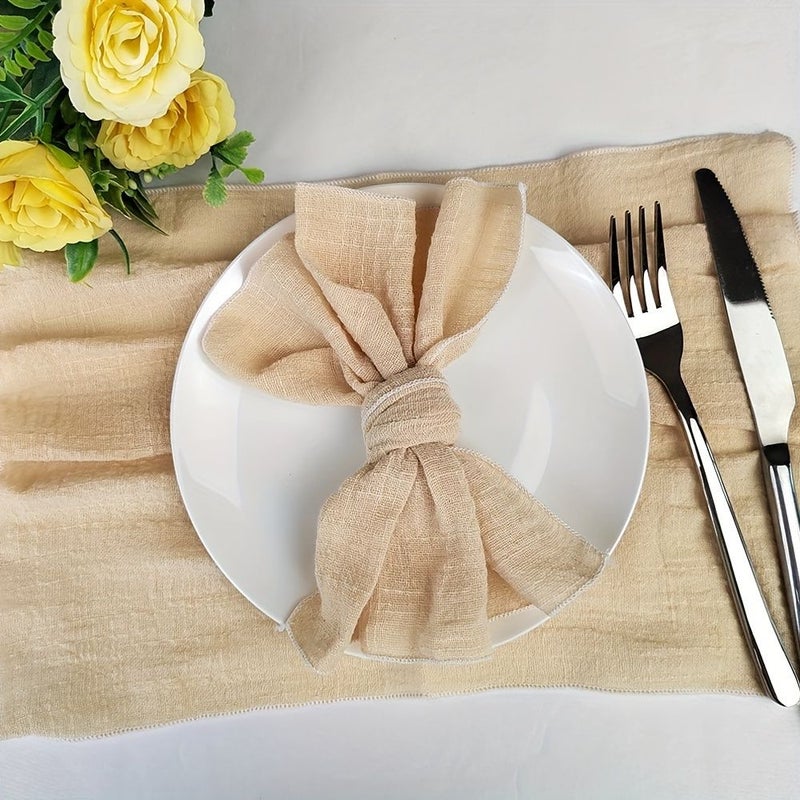 12Pcs Soft Polyester Square Napkins 32x32cm 12.6x12.6 Inch Black Solid Color Woven Table Linens for Wedding Decor Christmas Holiday Kitchen Tea Towels Formal Dining Accessory Rustic Table Decor Durable Table Linens - Image 1