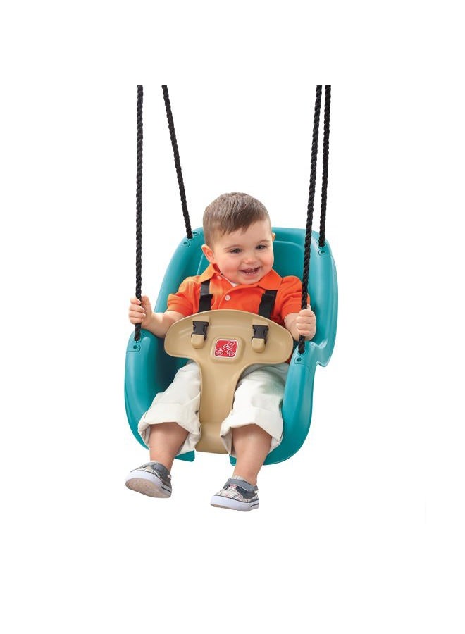Step2 Infant to Toddler Swing, Baby Outdoor Swing, Backyard Bucket Style Swing Seat, Secure Harness, Outside Weather-Resistant Rope, Attach to Playset, For Toddlers 9 Months -3 Years Old  - Image 1