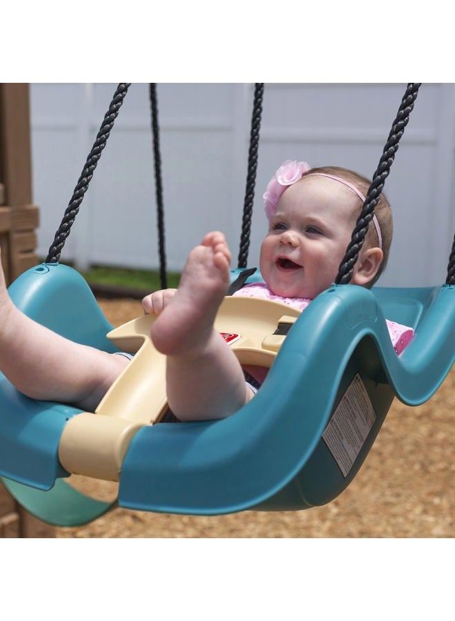Step2 Infant to Toddler Swing, Baby Outdoor Swing, Backyard Bucket Style Swing Seat, Secure Harness, Outside Weather-Resistant Rope, Attach to Playset, For Toddlers 9 Months -3 Years Old  - Image 4