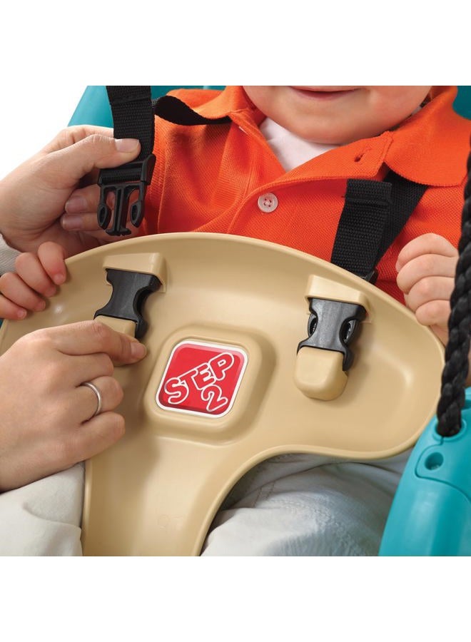 Step2 Infant to Toddler Swing, Baby Outdoor Swing, Backyard Bucket Style Swing Seat, Secure Harness, Outside Weather-Resistant Rope, Attach to Playset, For Toddlers 9 Months -3 Years Old  - Image 2