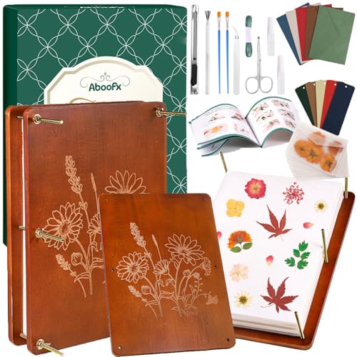 Aboofx Flower Press Kit Craft Kits 157 x 118 6 Layers Wooden Flower Pressing Kit for Crafts Pressed Flowers and Plant for DIY Art Preservation for Bookmark Frame Wedding Drying Kits - Image 1