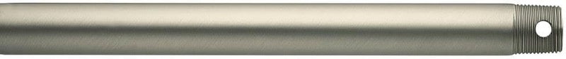 Kichler Accessory Ceiling Fan Down Rod, 18" downroad with 1" Diameter in Brushed Nickel, 360001NI, (18" L x 1" DIA) - Image 4