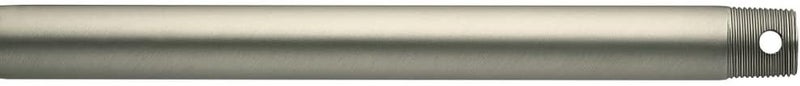 Kichler Accessory Ceiling Fan Down Rod, 18" downroad with 1" Diameter in Brushed Nickel, 360001NI, (18" L x 1" DIA) - Image 3
