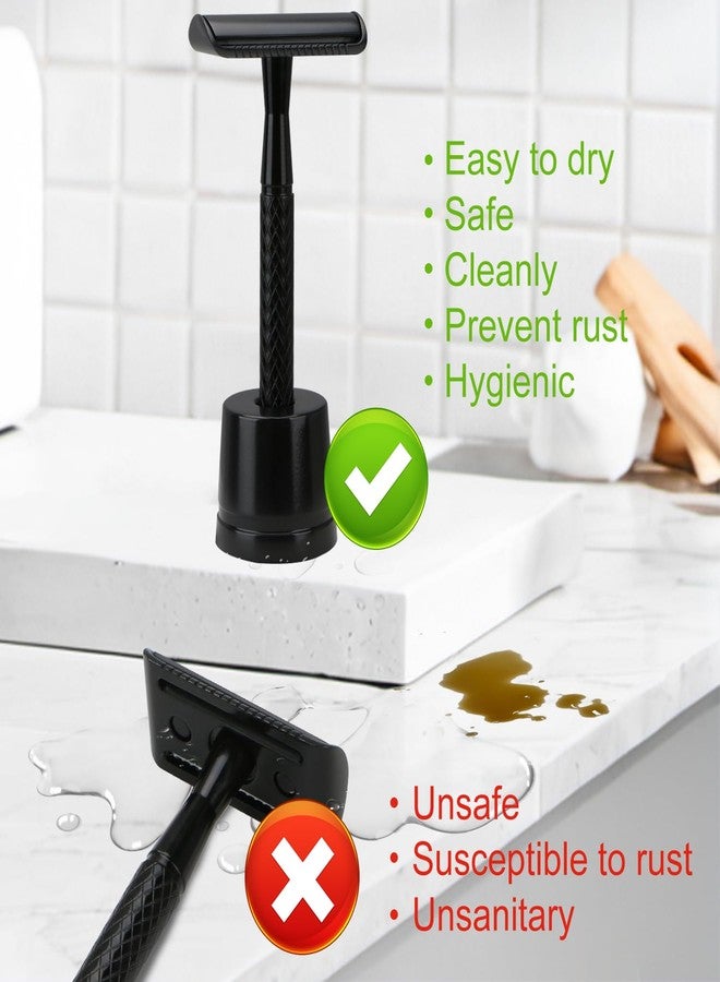 THURLADY Safety Razor Stand, Safety Razor Holder (Matte Black) - Image 5
