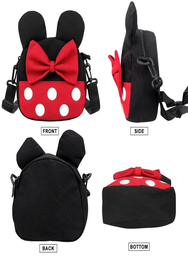 Dksyee Cute Mini Mouse Crossbody Bag for Little Girls Mini Toddler Crossbody Purse Small Kids Shoulder Handbag Cross Body Bag - Image 4