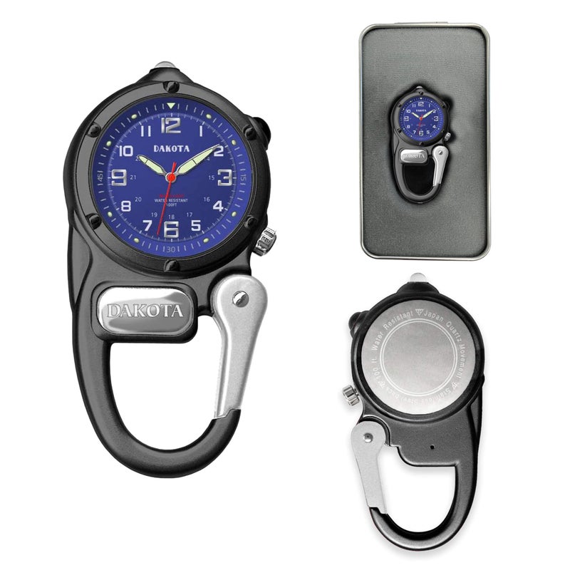 Dakota Mini Clip Microlight, Quality Pocket and Fob Watch, Premium Durability Outdoor Gifts for Men, Use for Fishing Hunting, and More, LED Flashlight, Clip on Watch - Image 2
