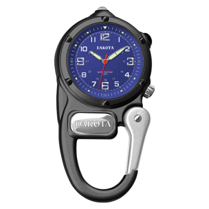Dakota Mini Clip Microlight, Quality Pocket and Fob Watch, Premium Durability Outdoor Gifts for Men, Use for Fishing Hunting, and More, LED Flashlight, Clip on Watch - Image 1