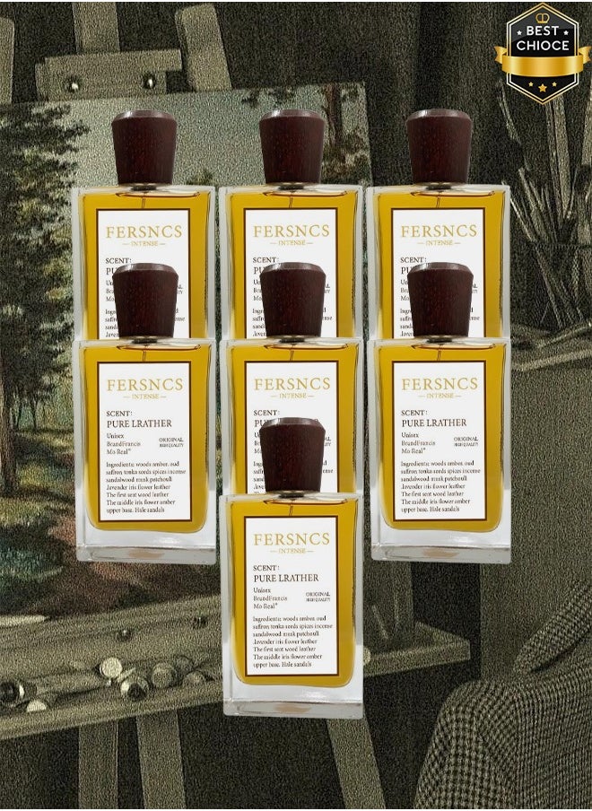 Scent 7 Pieces Fersncs Pure Lrather Perfume For Unisex 100ml And Hair Mist  - Image 1
