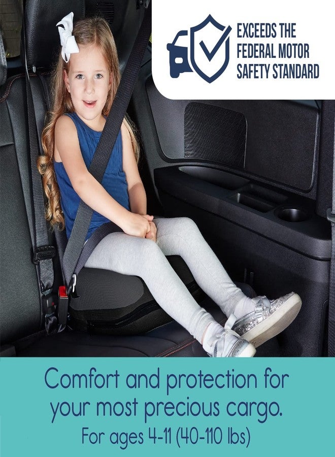 Hiccapop UberBoost Inflatable Booster Car Seat | Blow up Narrow Backless Booster Car Seat for Travel | Portable Booster Seat for Toddlers, Kids, Child | Black/Gray - Image 2