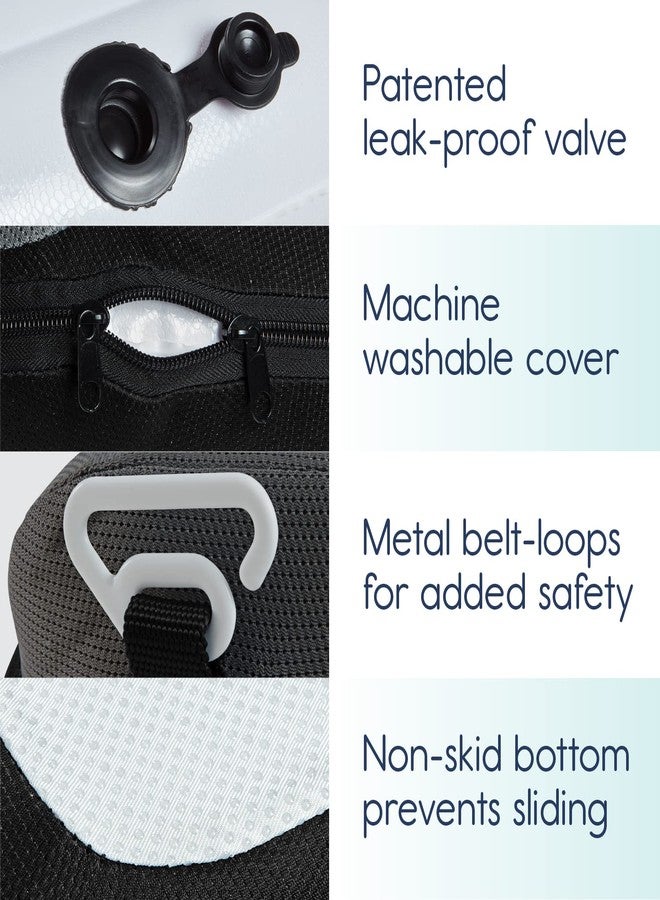 Hiccapop UberBoost Inflatable Booster Car Seat | Blow up Narrow Backless Booster Car Seat for Travel | Portable Booster Seat for Toddlers, Kids, Child | Black/Gray - Image 5