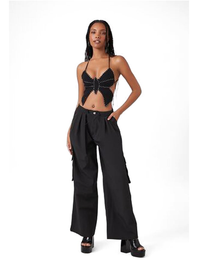 FOREVER 21 - Rhinestone Butterfly Halter Top - Image 1
