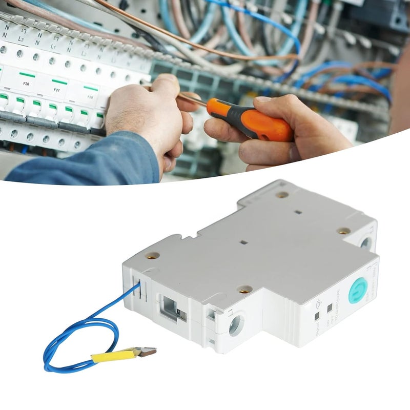 klarako WiFi Circuit Breaker, Smart Circuit Breaker AC 120V-280V Small Compact Timing Functions APP Control 63A DIN Rail Smart Switch Remote for Hospitals, Hotels, Shopping Malls - Image 3