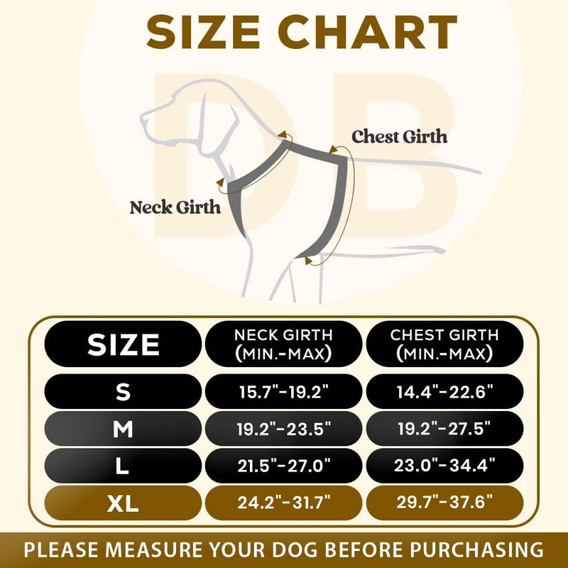 DOGGO BITE Premium Reflective Dog Vest Harness| Soft Breathable| Padded Handle| Adjustable Straps & Luxury Buckle | Soft Padded Mesh | No Pull | No-Choke | Chest 28-35 inch | All Giant Breeds 35-60 Kg - Image 2
