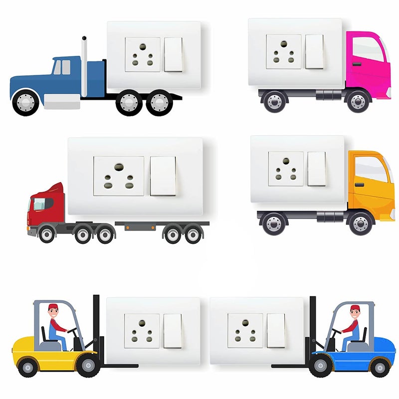 AH Decals Truck Switch Board Stickers - Image 1