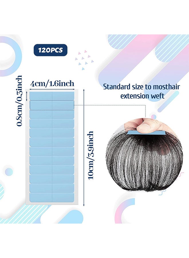 RATSAW 120 Pcs Hair Extension Adhesive Tapes Double Sided Tapes Durable and Waterproof for Hair Extensions Wigs Hairpieces - Image 2