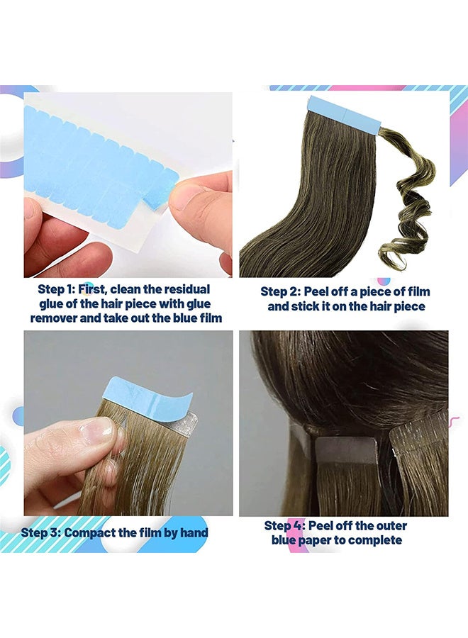 RATSAW 120 Pcs Hair Extension Adhesive Tapes Double Sided Tapes Durable and Waterproof for Hair Extensions Wigs Hairpieces - Image 3