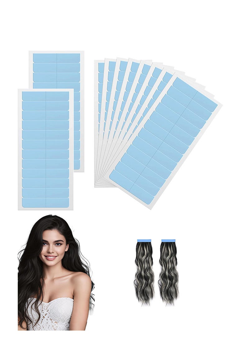 RATSAW 120 Pcs Hair Extension Adhesive Tapes Double Sided Tapes Durable and Waterproof for Hair Extensions Wigs Hairpieces - Image 1