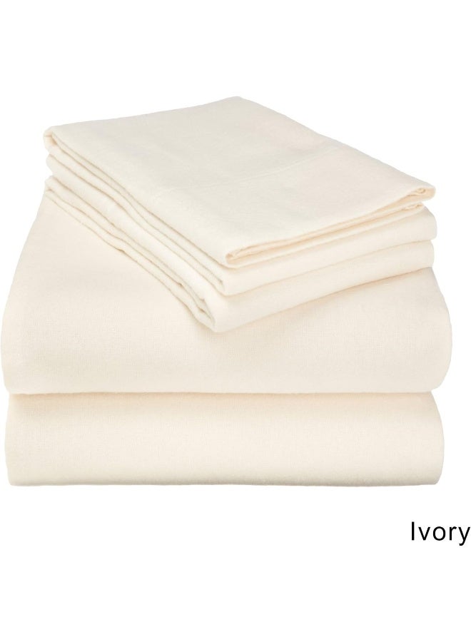 Superior FlannelSH Sheet Set King Ivory - Image 2