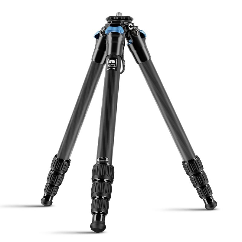 sirui SIRUI AM-284 Carbon Fiber Tripod for Travel, Professional Camera Tripod with 4-Section Legs, Twist Leg Locks, Detachable Metal Spikes, Loads up 33LB, Max Height 47.2“  - Image 1
