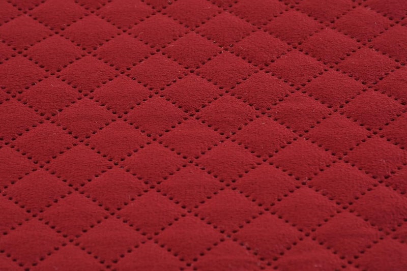 MAYSHA CREATIONS MAYSHA CREATIONS 200TC Solid Quilted Velvet Bed Runner Scarf with Matching Cushion CoversSlipcover Mattress ProtectorBed Linen ScarfDecorative Set for BedroomsHotel RoomsGuest Rooms Maroon  - Image 3