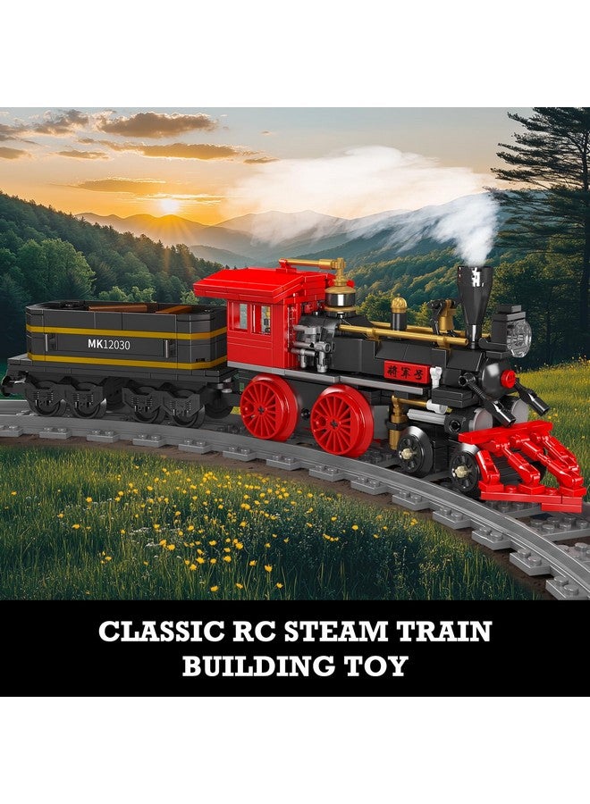 JMBricklayer JMBricklayer Train Building Set, RC City Train Building Toy with Train Tracks and Tunnel, 51111 Steam Locomotive Model Kit for Play Display or Collection, Gift for Kids Boys Girls Adults  - Image 2