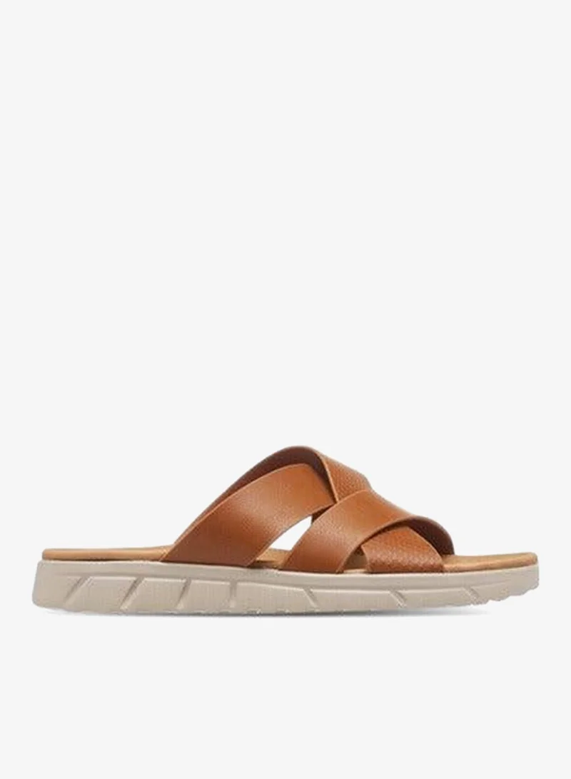 Le Confort Men Cross Strap Slip-On Sandals