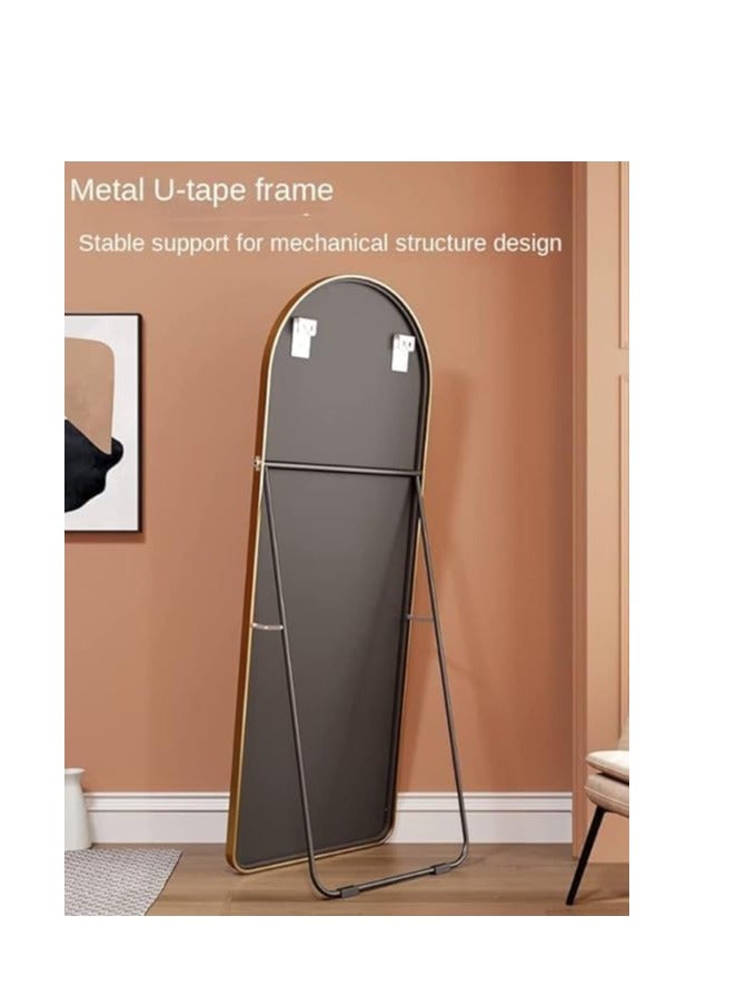 Decorhills Arched Full-Length Mirror – Modern & Elegant Full Body Mirror for Bedroom, Living Room, Makeup Room & Bathroom – Wall-Mounted or Freestanding – Elegant Frame – Large & Durable Design - Image 2