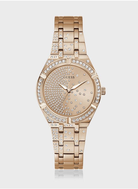 Steel Strap Afterglow Analog Watch