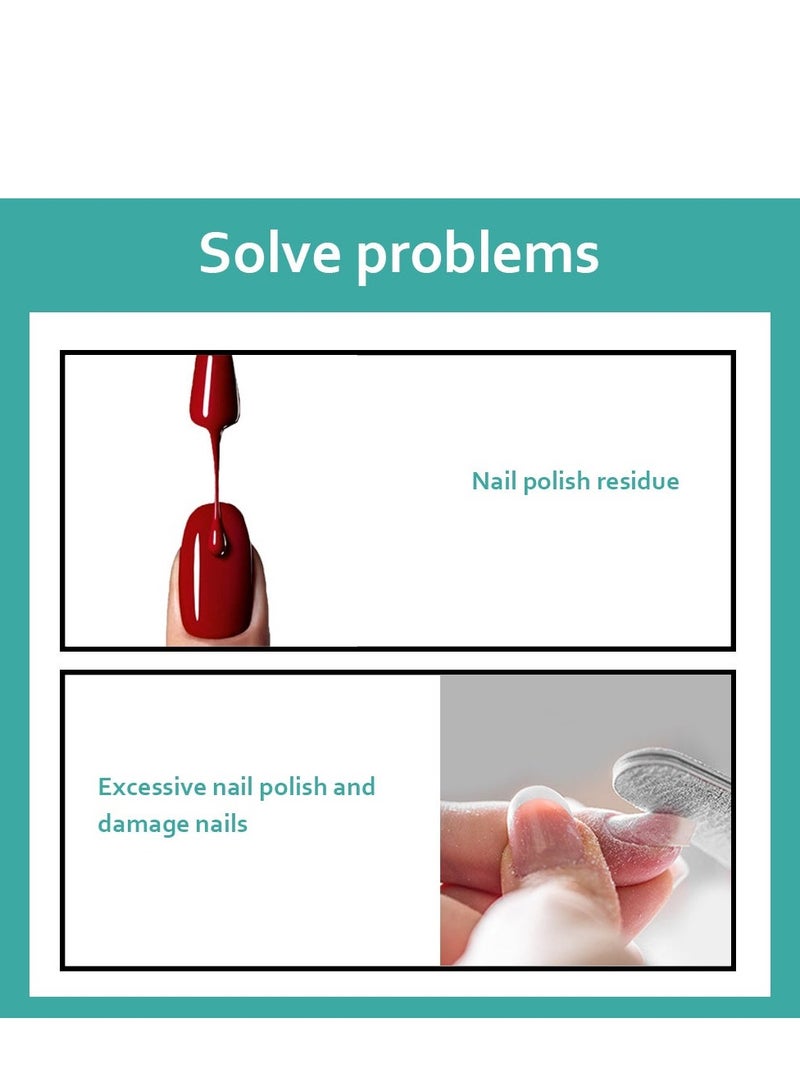 2 Piece Glass Nail Files  With Case Transparent - Image 4