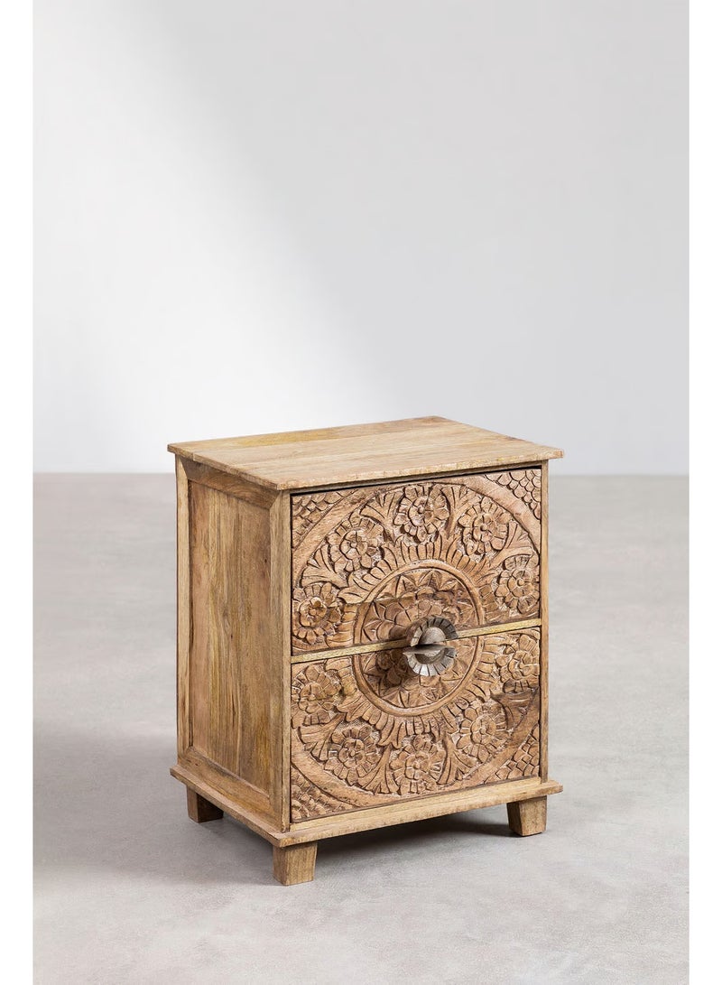 أرتيسانيا - المنزل والمعيشة طاولة سرير مستطيلة من خشب المانجو من ويلونا - Image 2