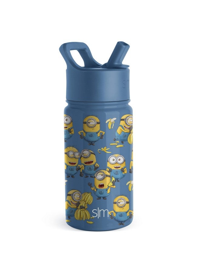 Simple Modern Simple Modern Minions Kids Water Bottle with Straw Lid | Reusable Insulated Stainless Steel Cup for Toddlers, School | Summit Collection | 14oz, Minions Unite  - Image 1