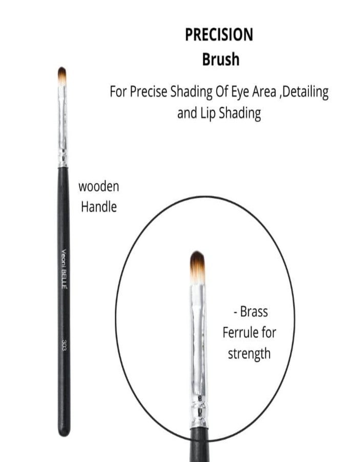 فيوني بيل فرشاة سفر مع فرشاة كريم أساس فيوني بيل، فرشاة بودرة، فرشاة دمج ظلال العيون وفرشاة مسطحة | مجموعة فرش مكياج بشعيرات ناعمة للنساء (فرشاة دقيقة) - Image 2