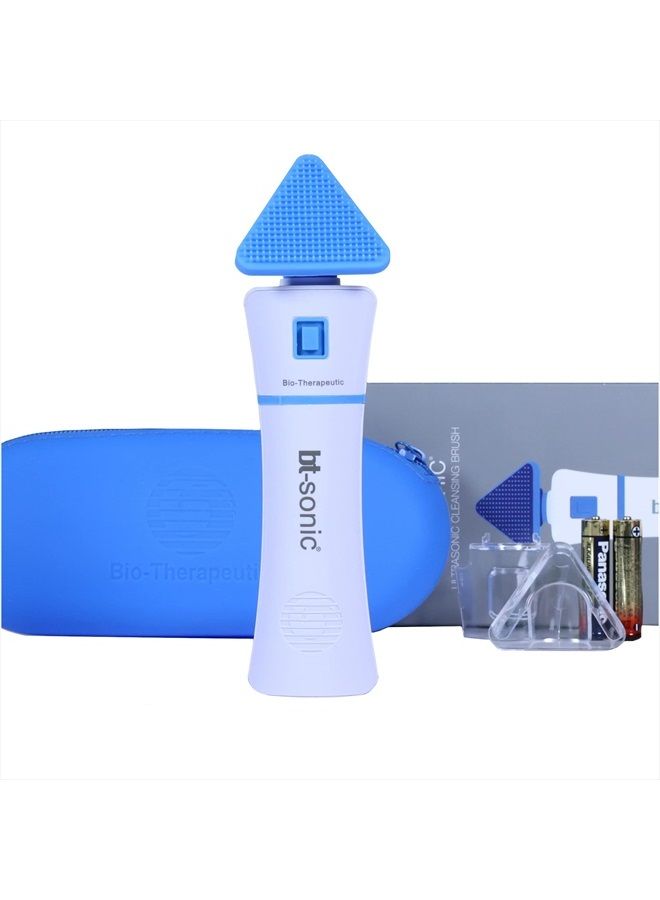 Bio-Therapeutic فرشاة تنظيف بالموجات فوق الصوتية bt-Sonic: احترافية، مقاومة للماء، فرشاة تنظيف ميكروسونيك، رأس تنظيف سيليكون صحي مُحسّن تشريحياً، مختبرة للسلامة CE - Image 1
