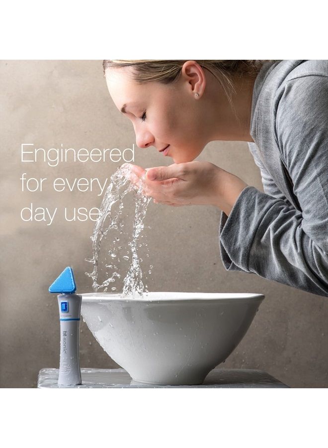 Bio-Therapeutic فرشاة تنظيف بالموجات فوق الصوتية bt-Sonic: احترافية، مقاومة للماء، فرشاة تنظيف ميكروسونيك، رأس تنظيف سيليكون صحي مُحسّن تشريحياً، مختبرة للسلامة CE - Image 4