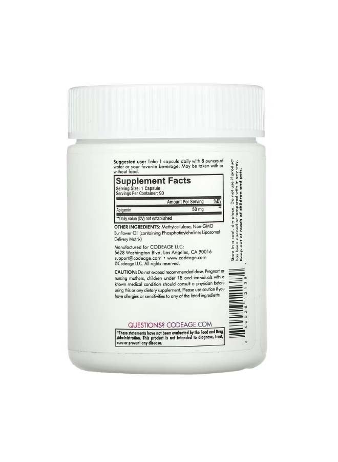 كوديدج Liposomal Apigenin NonGMO Vegan 90 Capsules - Image 2