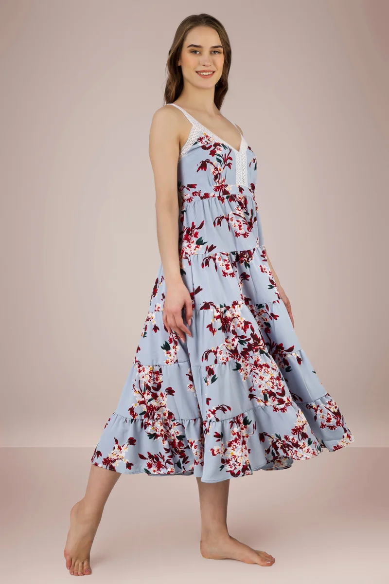 After Dark Naida, Printed Beach Dress