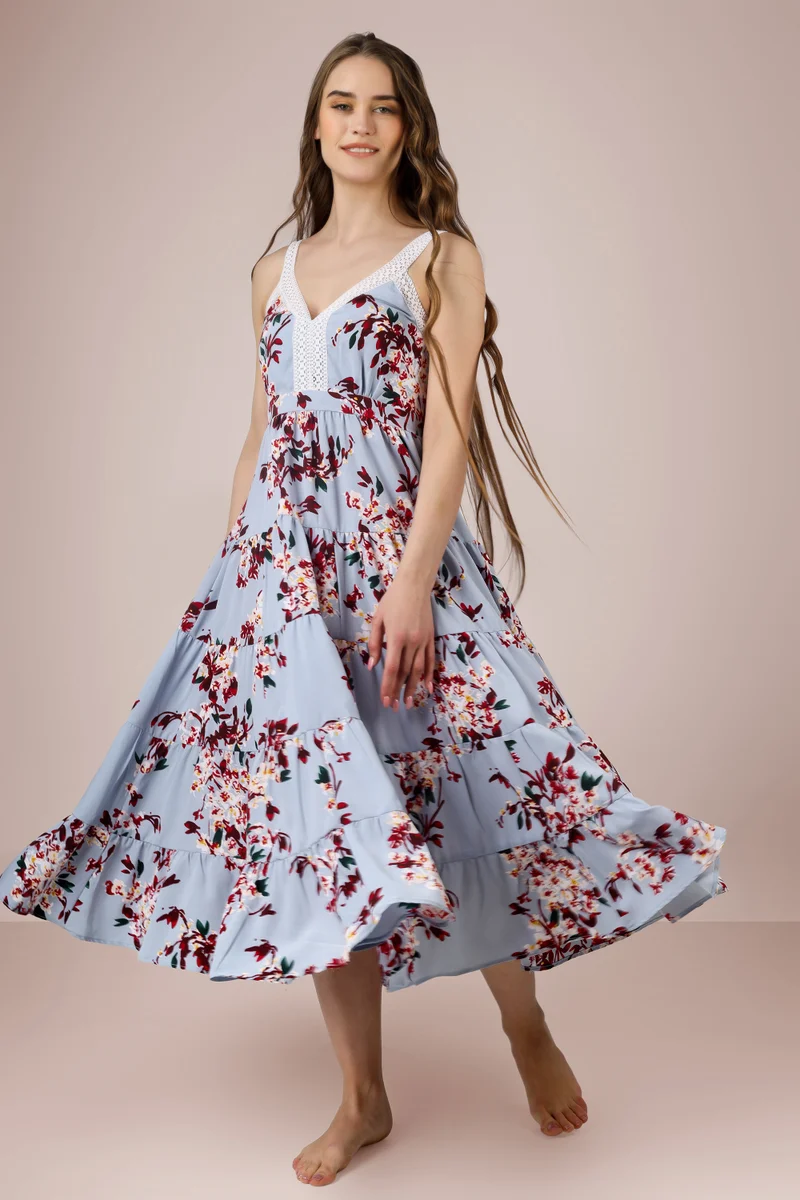 Naida, Printed Beach Dress