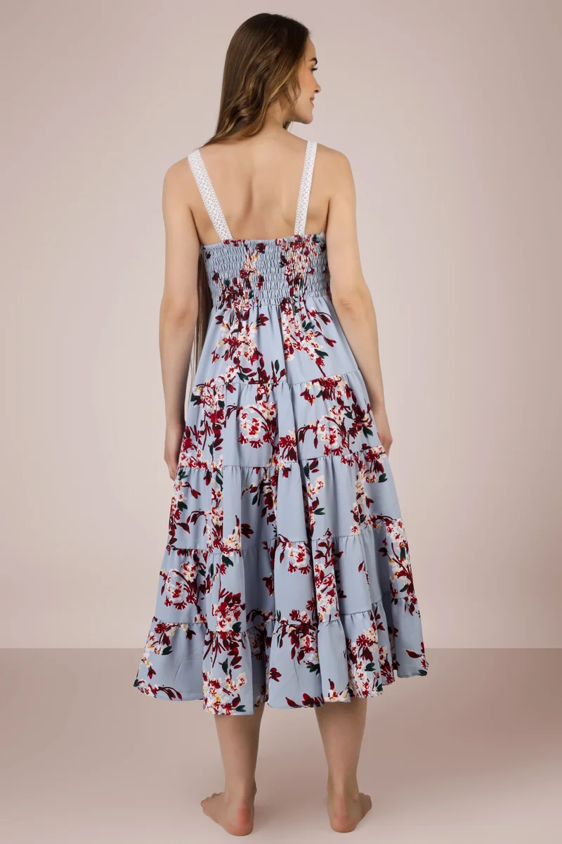 After Dark Naida, Printed Beach Dress