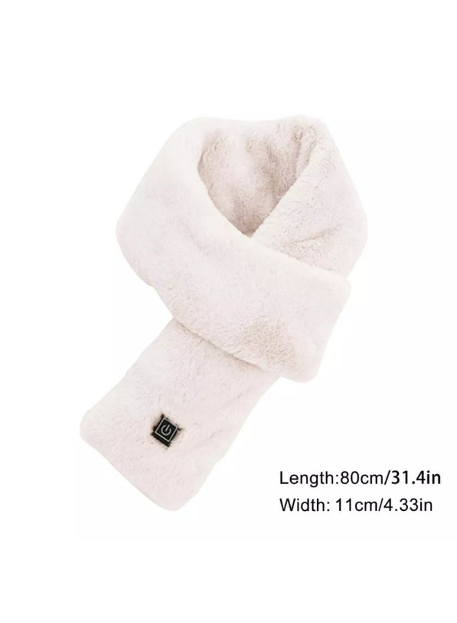 Graphene heating scarf, heating cold-resistant freeze-proof warm electric heating shawl, USB heating scarf, gray +7000 mAh power bank - Image 3