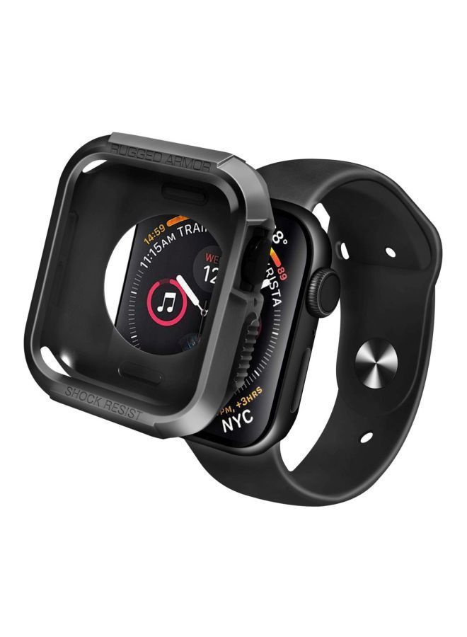 NIBEMINENT Protective Case Cover For Apple Watch 44 mm Black - Image 3