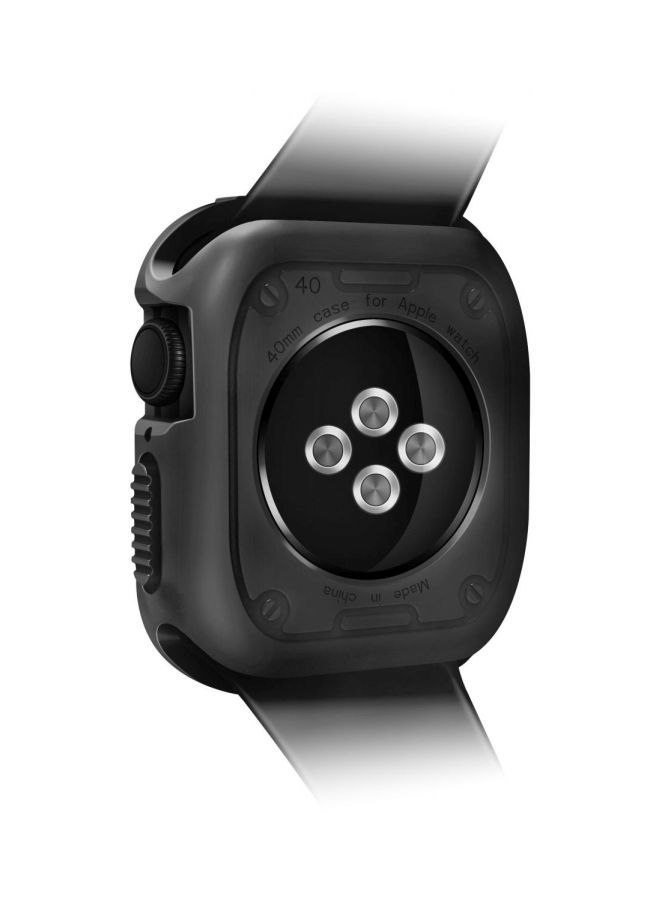 NIBEMINENT Protective Case Cover For Apple Watch 44 mm Black - Image 2