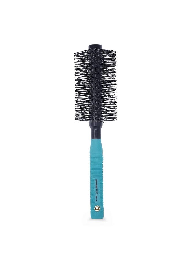 Spornette Spornette Double Stranded XL Round Brush, Nylon Bristles - Round Brush for Straightening, Anti-Frizz, Detangling, Volumizing - Styling for Wavy & Curly, Medium & Long Hair Lengths (2.25 Inches)  - Image 1