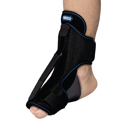 Vissco Foot Raiser with Detachable Splints, Support for Plantar Fasciitis, Weak Ankles - Left/Right Feet (Black) - Image 1