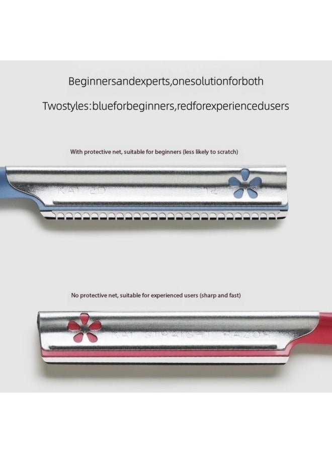 كاي 3 شفرات حلاقة نسائية من كاي، مناسبة للشعر على الوجه والجسم، أزرق/أزرق/أحمر - Image 3