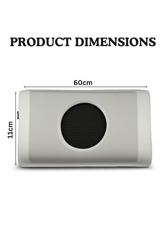 ARABIQO Gel Memory Foam Pillow for Neck Pain Relief, Cooling Cervical Support for Side, Back & Stomach Sleepers, Bamboo Aloe Vera Washable Cover, (60×40×11cm) (Grey) - Image 3