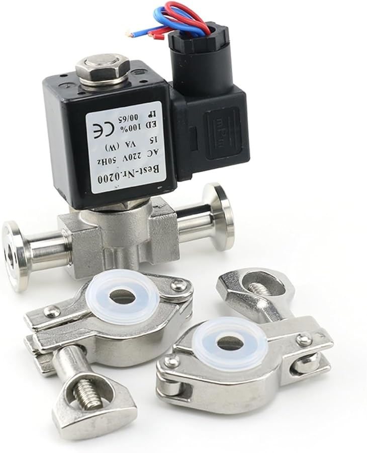Normally Closed Stainless Steel Solenoid Valve 1 4 Inch DN8 VX2120 08 SS NC 12V 220V With PC8mm DC12V - Image 4