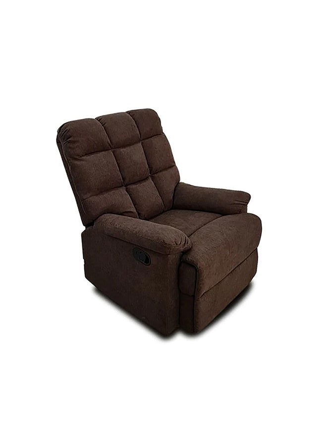 BACK COMFORT Twist Recliner Chair – Comfortable Rocking and Swiveling Motion, 1-Year Warranty – Dark Brown Color  - Image 1